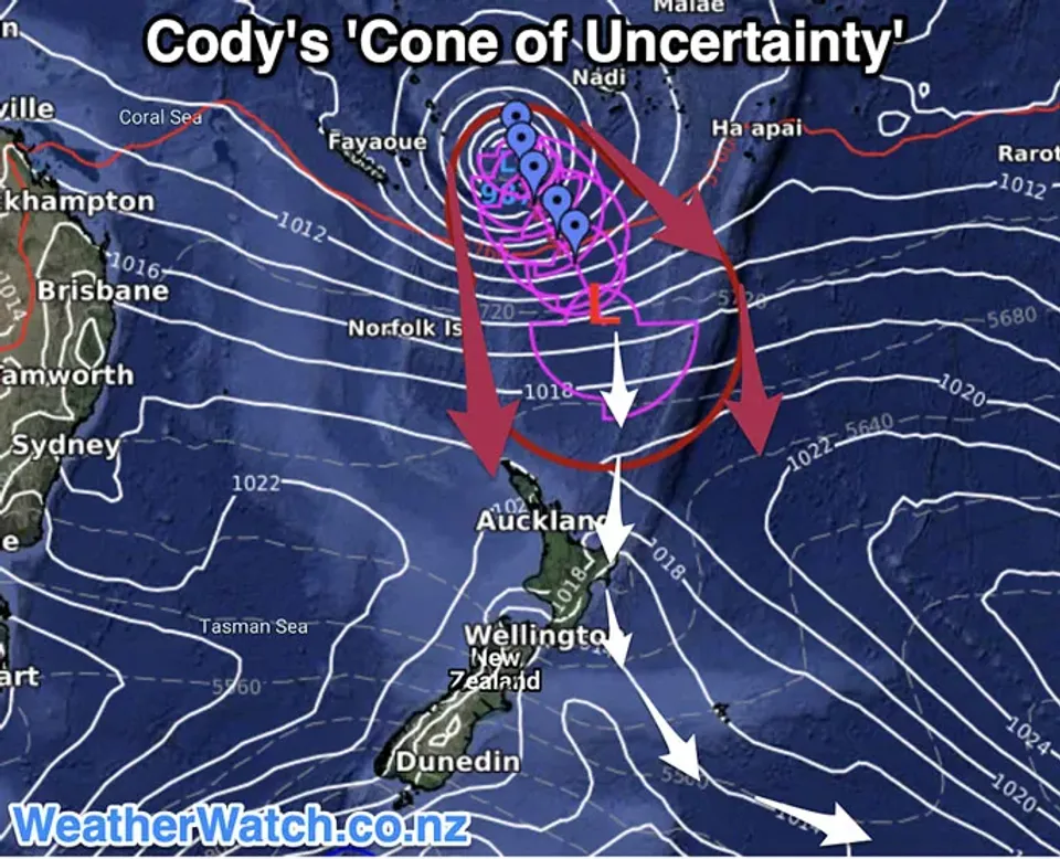CYCLONE CODY COULD DIRECTLY IMPACT NZ EARLY NEXT WEEK photo